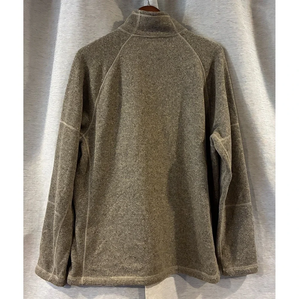 The North Face Pullover Mens Large Brown Quarter Zip Fleece Hiking Gorpcore